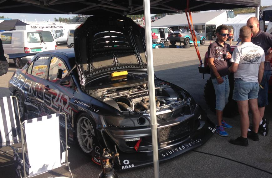 lars magnussen and his fast racing car